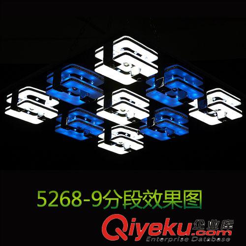 智能創意現代簡約亞克力客廳燈方形超薄led吸頂燈具臥室燈飾包郵原始圖片3