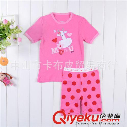 歐美熱賣卡通全棉現(xiàn)貨批發(fā)/babygap家居服夏季短袖家居套裝批發(fā)