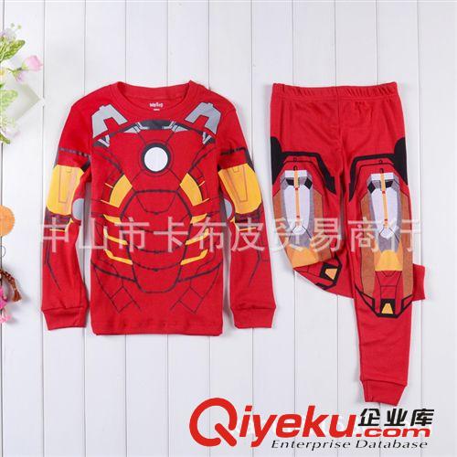 新款歐美卡通鋼鐵俠Iron Man男童純棉套裝/gap家居服外貿(mào)品牌批發(fā)原始圖片2