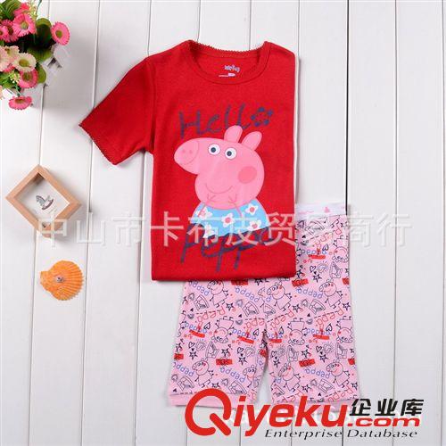 hellokitty貓女童可愛童短袖套裝/中小童babygap全棉家居服外貿(mào)