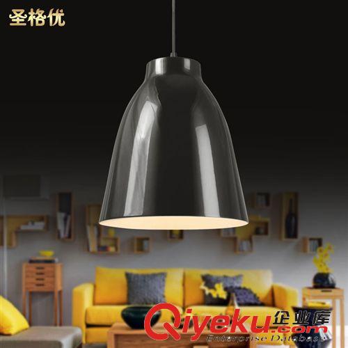 北歐宜家鋁罩吊燈 專業(yè)出口歐洲高光鋁材吊線燈 餐廳工程燈具原始圖片2