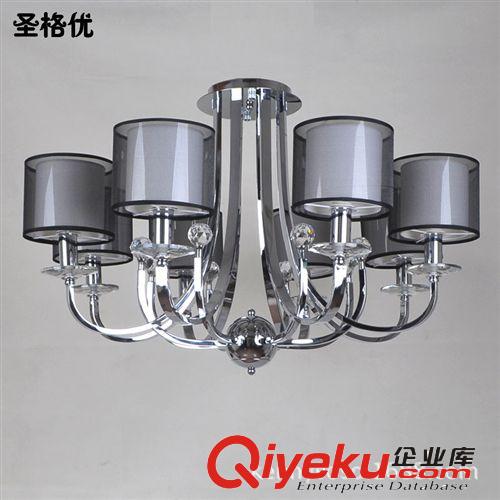 現(xiàn)代簡(jiǎn)約吸頂燈 客廳餐廳臥室燈 鐵藝水晶燈具原始圖片3