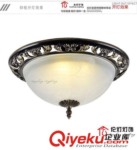 【新品特惠】倫燈燈飾 歐式田園仿古燈 客廳臥室餐廳吸頂燈5075