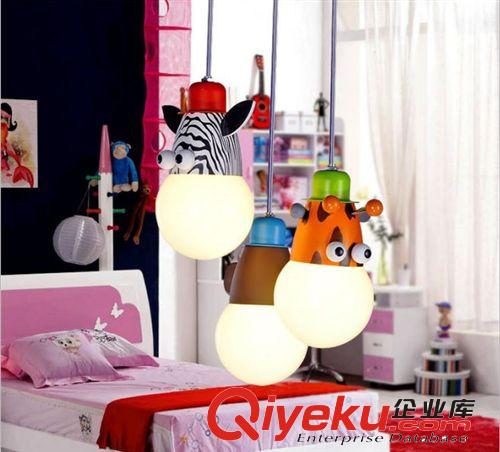 LED可愛兒童吸頂吊燈 創意動物頭吸頂燈 餐廳臥室吸頂燈飾燈具原始圖片2