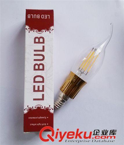 新品3W LED鎢絲燈泡 E14 球泡尖泡拉尾燈 360度發(fā)光