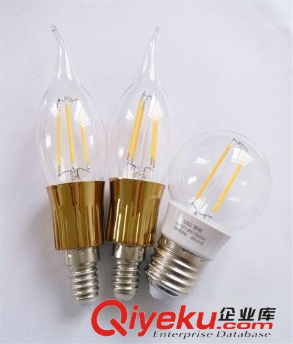 新品LED鎢絲燈泡 E14 球泡尖泡拉尾燈 360度發(fā)光