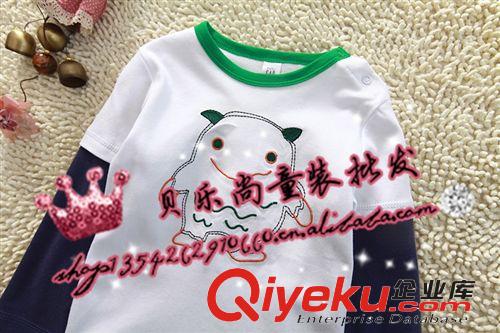新款品牌童裝批發 熱銷jumping beans秋季純棉卡通圓領兒童T恤