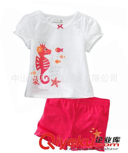 原廠直銷外貿童裝批發Little maven短袖套裝 2014新款T恤套裝2336