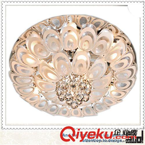 新品供應(yīng)客廳水晶吸頂燈 中山吸頂燈 LC068孔雀開屏現(xiàn)代吸頂燈