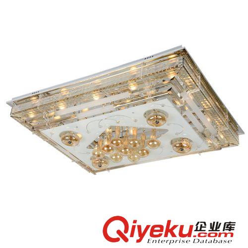 【精品推薦】gd時尚長方形LED水晶吸頂燈 客廳臥室燈飾 具LC072