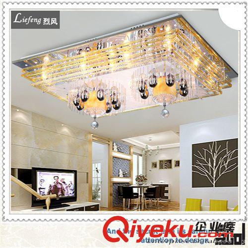 燈具廠家直銷長方形LED吸頂燈 LC005客廳燈飾 led水晶吸頂燈批發
