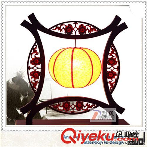 【精品】烈風(fēng)中式古典大紅燈籠工程落地?zé)?手工木藝雕刻燈飾L004