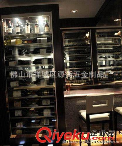 黑鈦不銹鋼酒架 酒窖展示酒架不銹鋼定做 廠家直銷原始圖片2