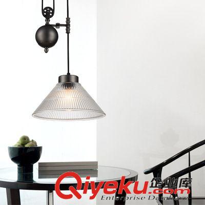 北歐宜家藝術燈復古美式簡約餐廳酒吧臺吊燈愛迪生個性燈泡Loft