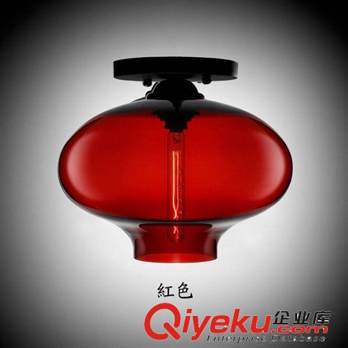個(gè)性簡(jiǎn)約藝術(shù)玻璃吸頂燈 咖啡廳服裝店燈具 陽(yáng)臺(tái)走廊臥室客廳燈飾原始圖片3