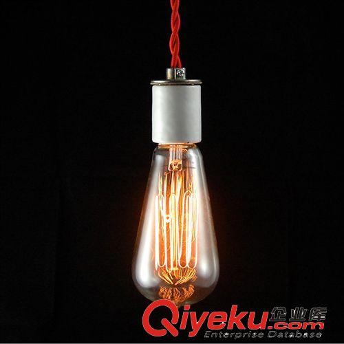 E27蠶絲燈泡 碳絲燈泡復古老家具燈泡煙火燈泡個性燈泡愛迪生燈泡原始圖片2
