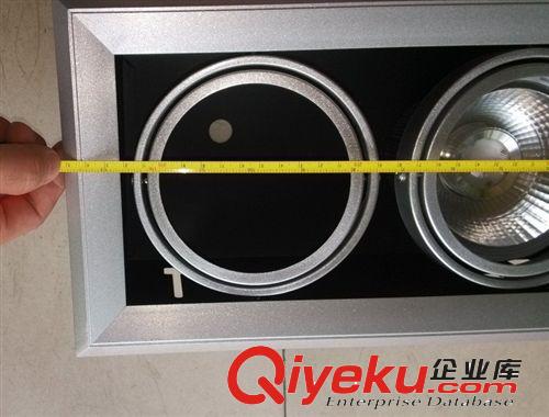 LED斗膽燈外殼 led豆膽燈外殼 格柵燈 30*10W 30W COB白色平斜邊原始圖片3