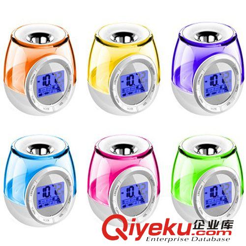 DX-G 502七彩創(chuàng)意時鐘 變色多功能鬧鐘 自然聲溫度感應(yīng)鬧鐘