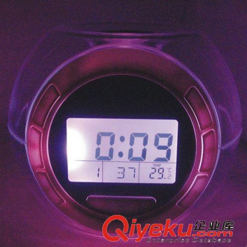 DX-G 502七彩創(chuàng)意時鐘 變色多功能鬧鐘 自然聲溫度感應(yīng)鬧鐘原始圖片2