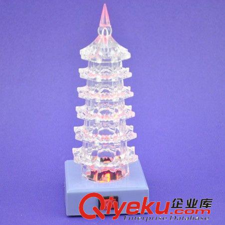 七彩燈塔帶底座工藝禮品 熱賣學七彩光禮品 圣誕節(jié)日禮物促銷批發(fā)原始圖片3