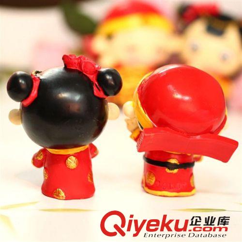 創意可愛早生貴子婚慶娃娃4件套婚房擺設用品結婚禮物原始圖片2