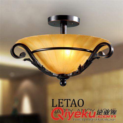 廠家供應吸頂燈 歐式古典仿古吸頂燈 美式鐵藝客廳臥室燈具燈飾