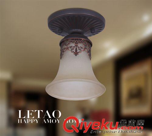 廠家供應歐式簡約小巧吸頂燈 意大利手工雕刻工藝 陽臺燈過道燈原始圖片2