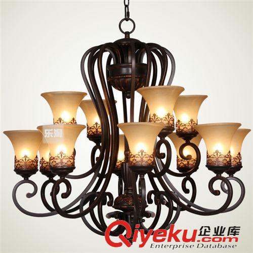 現(xiàn)貨批發(fā) 歐式美式鐵藝吊燈 餐廳吧臺單個吊燈 溫馨浪漫燈光 特價