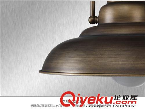 廠家供應新款歐式復古鐵藝吊燈 餐桌咖啡廳吊燈 臥室餐廳單頭吊燈原始圖片3