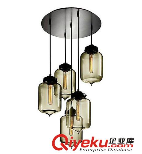 tj復(fù)古玻璃餐吊燈 吹制玻璃吊燈 現(xiàn)代愛(ài)迪生藝術(shù)吊燈吧臺(tái)吊燈