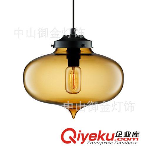 廠家低價促銷愛迪生創意色彩玻璃單頭圓形餐廳吊燈 魚缸系列燈具