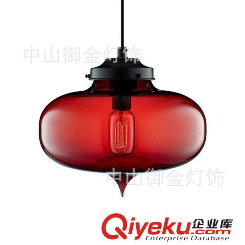 特價愛迪生概念玻璃尖塔餐廳吊燈 吹制藝術時尚簡約玻璃單頭吊燈原始圖片2