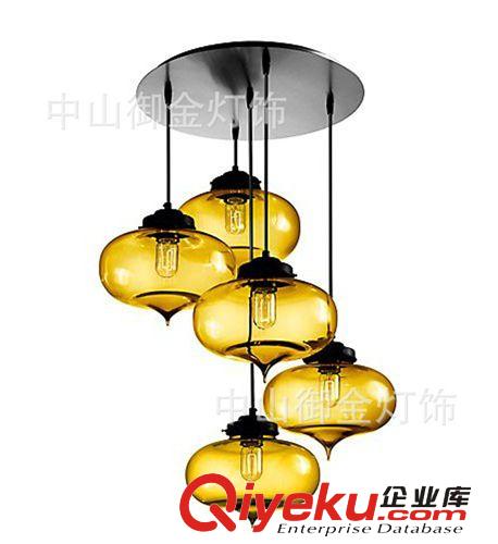 特價愛迪生概念玻璃尖塔餐廳吊燈 吹制藝術時尚簡約玻璃單頭吊燈原始圖片3