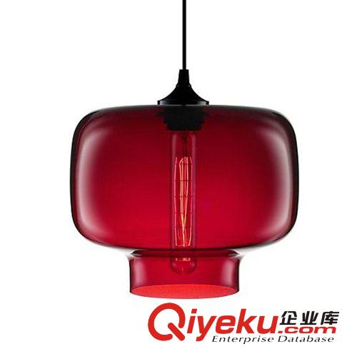 特價北歐美式愛迪生色彩復古玻璃單頭三頭吊燈 設計師的創意燈具原始圖片3