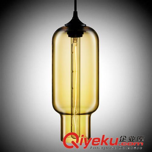 長(zhǎng)笛奶瓶燈玻璃藝術(shù)創(chuàng)意吧臺(tái)吊燈 愛(ài)迪生系列玻璃樓梯餐吊燈tj