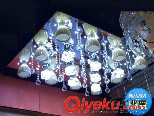 批發銷售 家居led水晶吸頂燈 6頭現代吸頂燈 臥室水晶燈 3107