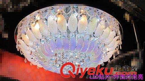 專業(yè)批發(fā)客廳吸頂燈108W led酒店工程燈 圓形LED水晶燈批發(fā) 9087原始圖片2