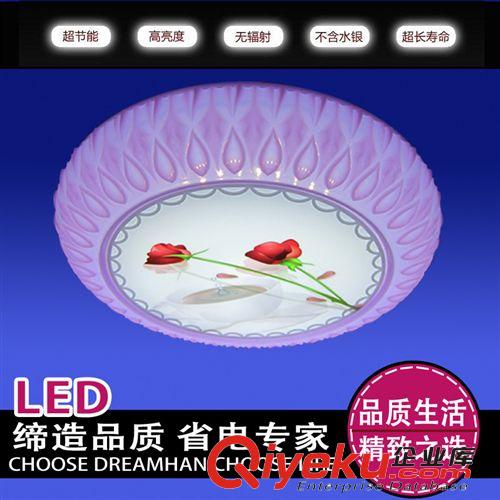 精品推薦 玫瑰花LED平板燈 臥室書房燈具 LED鋁材吸頂燈 5001-8