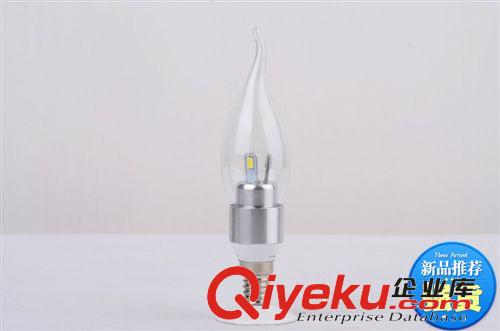 超高亮5WLED蠟燭燈水晶燈3W LED節(jié)能燈燈泡E14尖泡拉尾