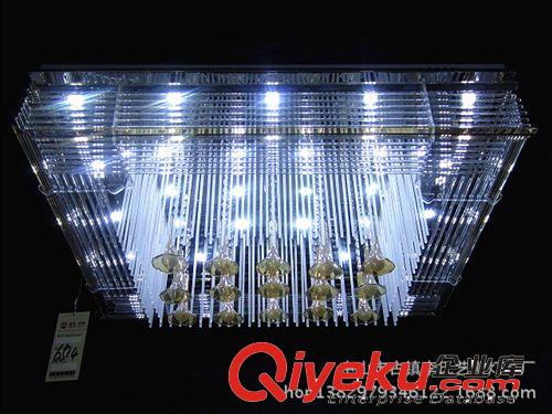 2014新款貼片水晶燈飾 帶遙控LED吸頂燈 950750方形客廳燈飾