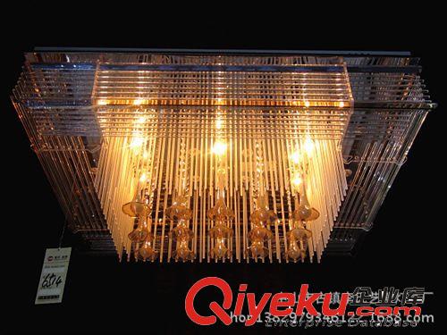 2014新款貼片水晶燈飾 帶遙控LED吸頂燈 950750方形客廳燈飾