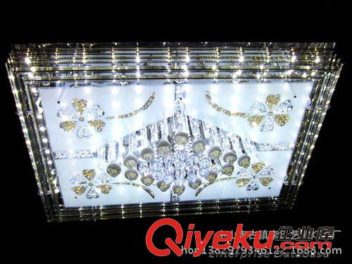 2014新款貼片水晶燈飾 帶遙控LED吸頂燈 950750方形客廳燈飾