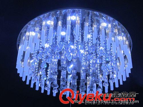 春季熱銷 LED吸頂燈 客廳LED水晶燈飾 圓形餐廳燈 gd遙控燈具原始圖片2