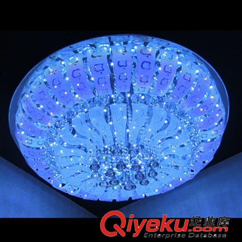 春季熱銷 LED吸頂燈 客廳LED水晶燈飾 圓形餐廳燈 gd遙控燈具