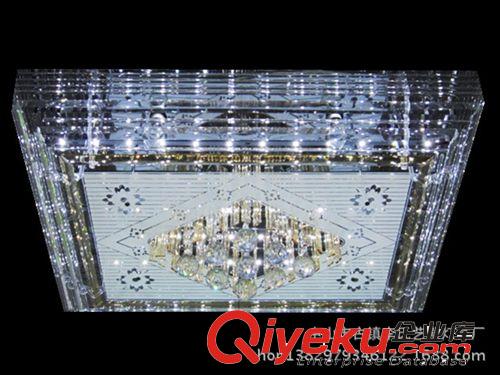2014貼片 現(xiàn)代帶遙控LED客廳吸頂燈 印花水晶燈 飯廳燈飾LED燈具