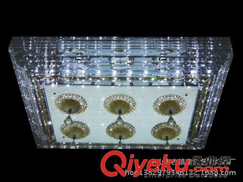 2014貼片 現(xiàn)代帶遙控LED客廳吸頂燈 印花水晶燈 飯廳燈飾LED燈具