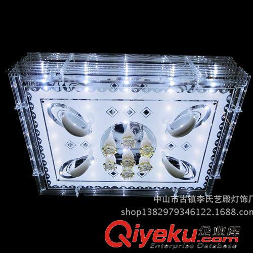 春季熱銷led貼片吸頂燈 簡(jiǎn)約客廳水晶燈 餐廳燈中山照明燈具廠