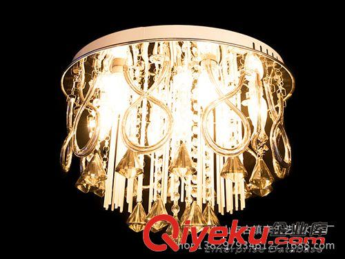 春季熱銷  時尚公寓客廳LED圓形水晶吊燈 餐廳燈具 新款LED燈具原始圖片2