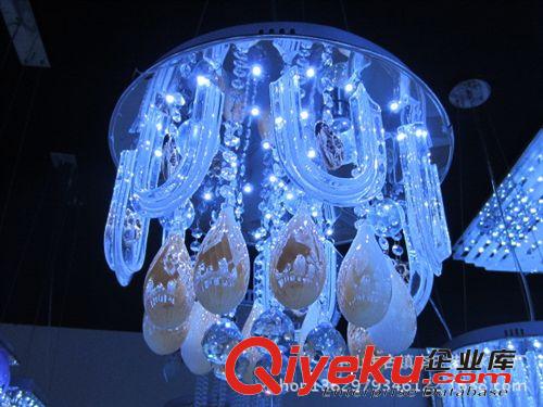 新款 LED高光客廳水晶燈 現(xiàn)代簡(jiǎn)約圓形客廳餐廳臥室吊燈LED燈具原始圖片2