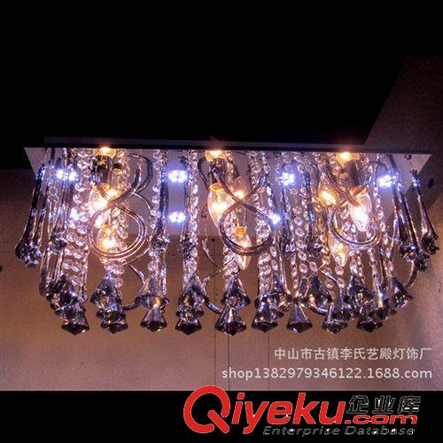 新款 LED高光客廳水晶燈 現(xiàn)代簡(jiǎn)約圓形客廳餐廳臥室吊燈LED燈具